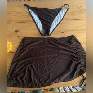 Brown Bikini Bottom Set